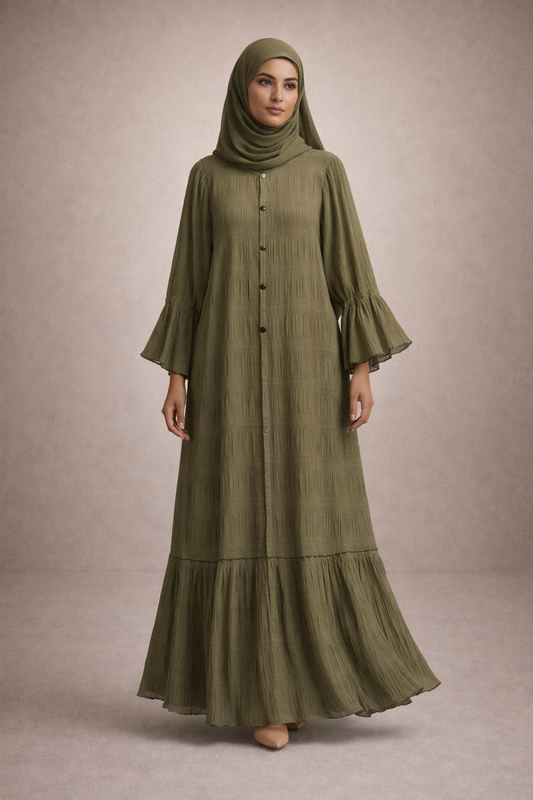 Aira Buttoned Abaya