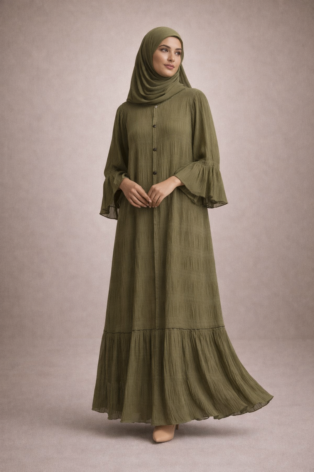 Aira Buttoned Abaya