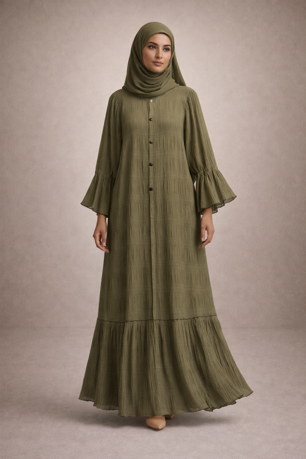 Aira Buttoned Abaya