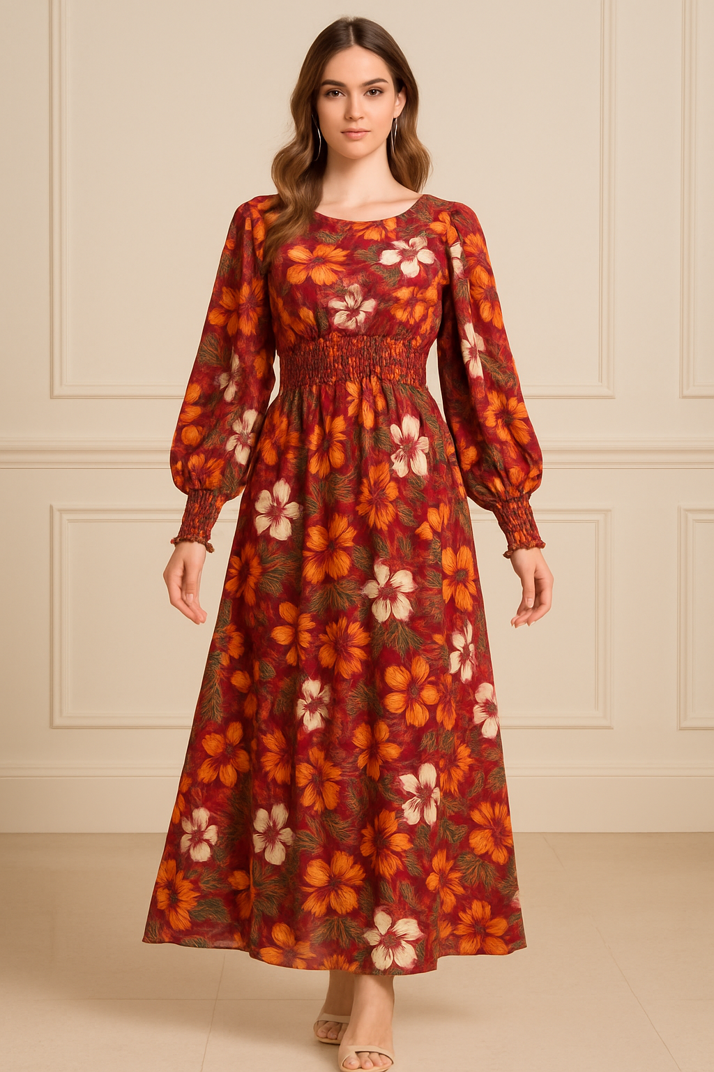 Floral Mirage Maxi Dress